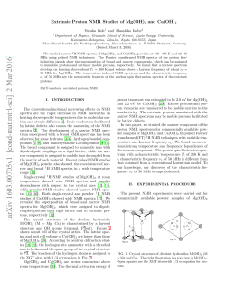 Extrinsic Proton NMR Studies of Mg (OH) $ _2 $ and Ca (OH) $ _2$