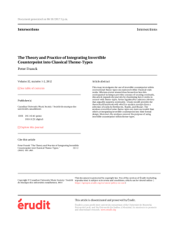 The Theory and Practice of Integrating Invertible Counterpoint into