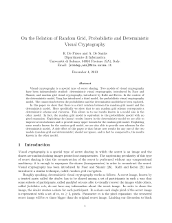 On the Relation of Random Grid, Probabilistic and Deterministic