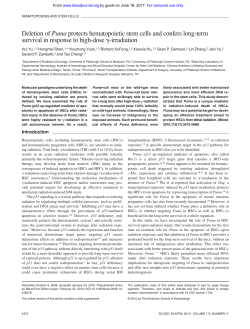 Deletion of Puma protects hematopoietic stem cells