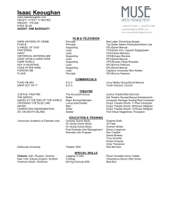 Acting Resume with Muse Letter Head