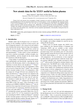 New atomic data for Kr XXXV useful in fusion plasma