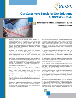 EBRM Case Study