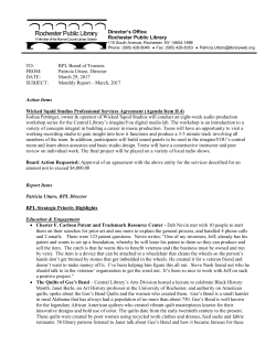 Director`s Report - Libraryweb.org