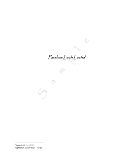 to read Parshas Lech Lecha