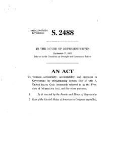 OPEN Government Act of 2007