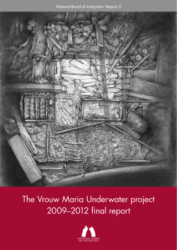 The Vrouw Maria Underwater project 2009&ndash;2012