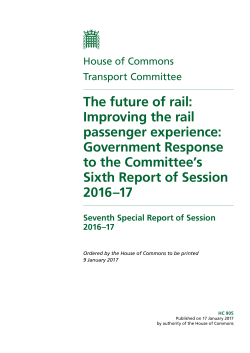The future of rail: Improving the rail passenger experience