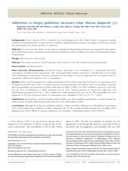 Adherence to biopsy guidelines increases celiac disease diagnosis