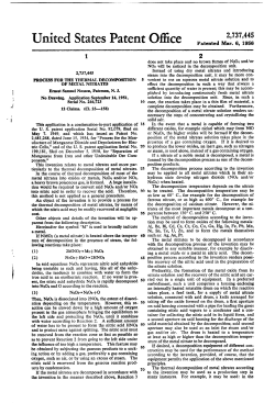Process for the thermal decomposition of metal nitrates