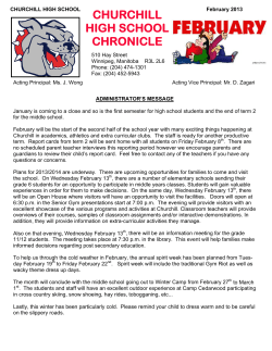 February 2013 Churchill Chronicle