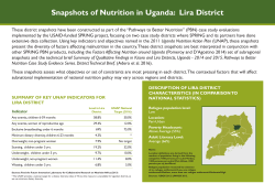 District Snapshot - Lira ( PDF , 444 KB )