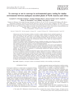 To converge or not to converge in environmental