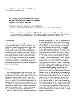 THE TEMPERATURE DEPENDENCE OF THE SPIN