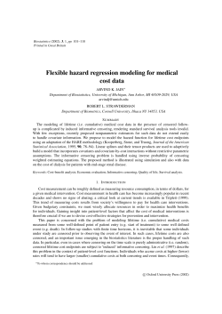 Flexible hazard regression modeling for medical