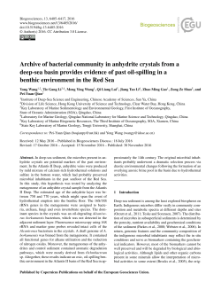 Archive of bacterial community in anhydrite