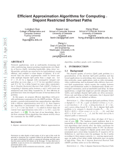 Efficient Approximation Algorithms for Computing k Disjoint