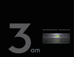 Power Without Boundaries... Audio Without Limits