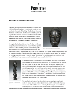 baule blolo or spirit spouses