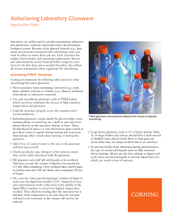 Autoclaving Laboratory Glassware Application Note - CLS