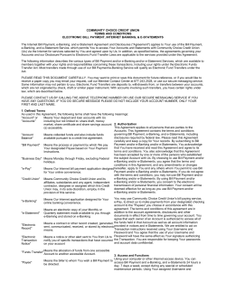 e-Services Terms and Conditions