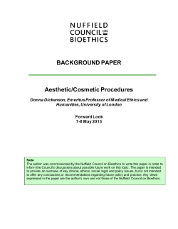 Aesthetic/cosmetic procedures