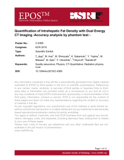 Quantification of Intrahepatic Fat Density with Dual
