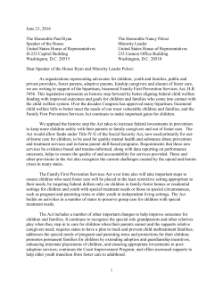 June 21, 2016 The Honorable Paul Ryan Speaker of the House