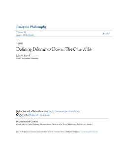 Defining Dilemmas Down: The Case of 24