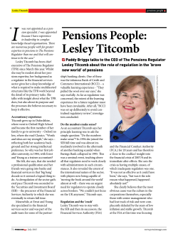 Pensions People: Lesley Titcomb