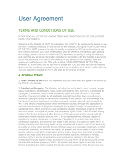 User Agreement