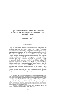 A Case Study of the ILRC - Immigrant Legal Resource Center