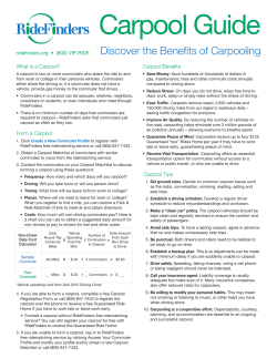 Carpool Guide