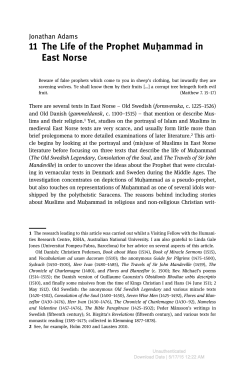 11 The Life of the Prophet Muḥammad in East Norse