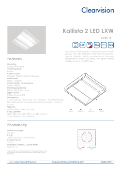 Kallista 2 LED (LXW) - Clearvision Lighting