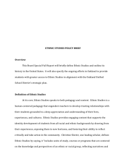 Ethnic Studies Education