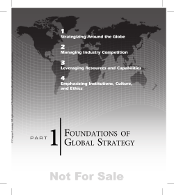 foundations of global strategy - The University of Texas at Dallas