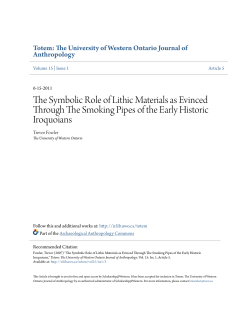 The Symbolic Role of Lithic Materials as Evinced Through The