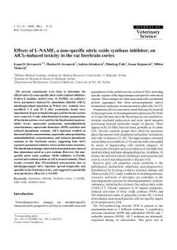 Effects of L-NAME, a non-specific nitric oxide synthase inhibitor, on