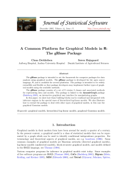 A Common Platform for Graphical Models in R: The gRbase Package