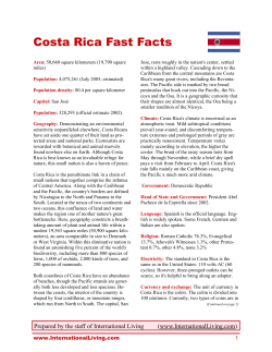 Costa Rica Fast Facts
