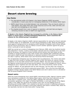 Desert storm brewing