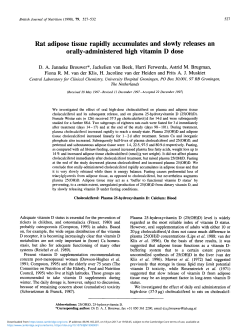 Rat adipose tissue rapidly accumulates and slowly releases an