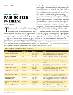 Pairing Beer a Cheese - Michigan Brewers Guild
