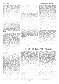 South of the 17th Parallel - Economic and Political Weekly