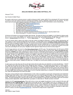 hollida ysburg area girls softball, inc