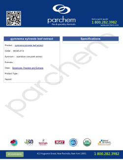 gymnema sylveste leaf extract Specifications