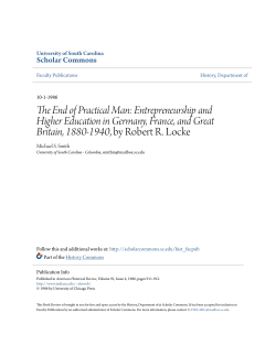 The End of Practical Man: Entrepreneurship and Higher Education