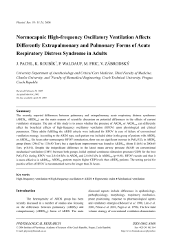 Normocapnic High-frequency Oscillatory Ventilation
