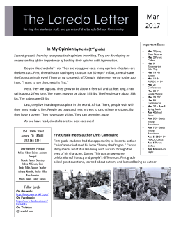 Mar 2017 - Laredo Elementary